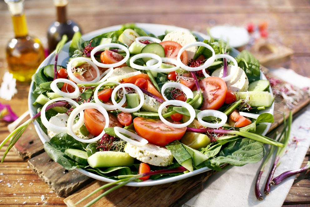 SPRING GREEK SALAD WITH OLIVE TAPENADE DRESSING Food Lover's Market